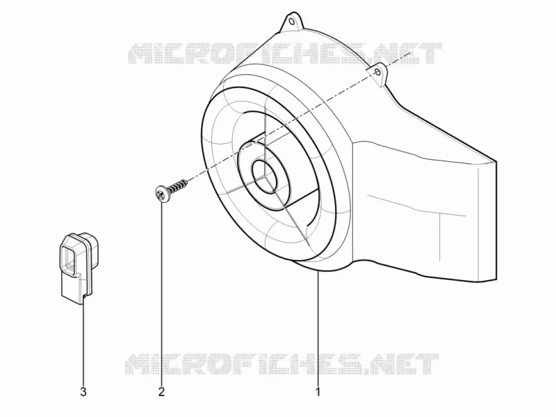 Flywheel magneto cover - Oil filter