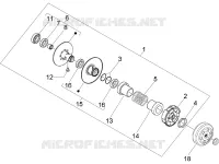 Driven pulley