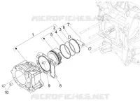 Cylinder-piston-wrist pin unit
