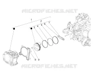 Cylinder-piston-wrist pin unit