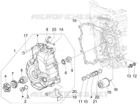 Flywheel magneto cover - Oil filter