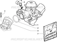 Carburettor, assembly - Union pipe