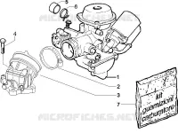 Carburettor, assembly - Union pipe