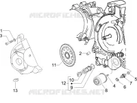 Flywheel magneto cover - Oil filter