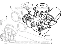 Carburettor, assembly - Union pipe