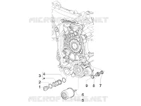 Flywheel magneto cover - Oil filter