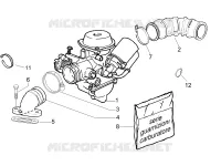 Carburettor, assembly - Union pipe