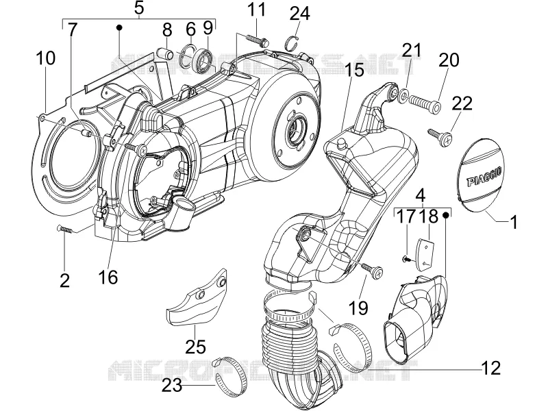 Crankcase cover - Crankcase cooling