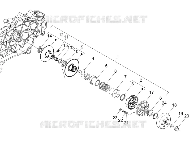 Driven pulley