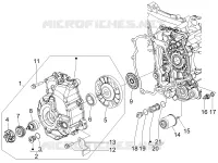 Flywheel magneto cover - Oil filter