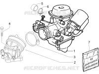 Carburettor, assembly - Union pipe