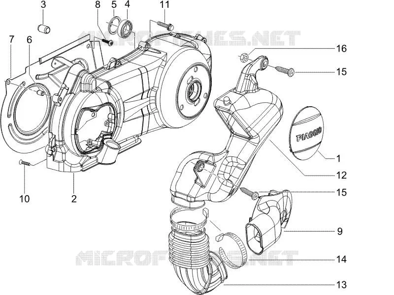 Crankcase cover - Crankcase cooling