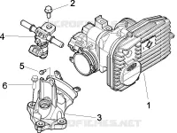 Throttle body - Injector - Union pipe