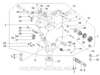 Flywheel magneto cover - Oil filter