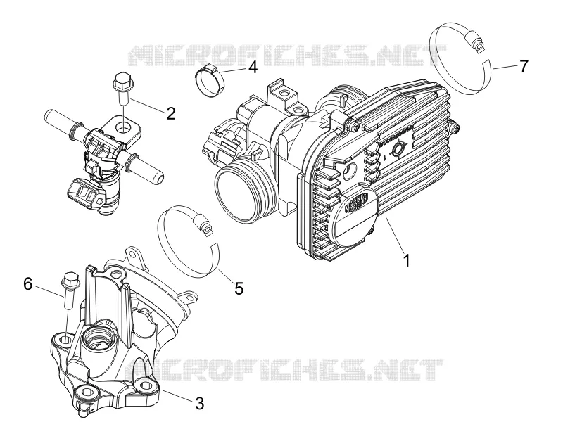 Throttle body - Injector - Union pipe