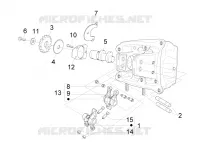 Rocking levers support unit