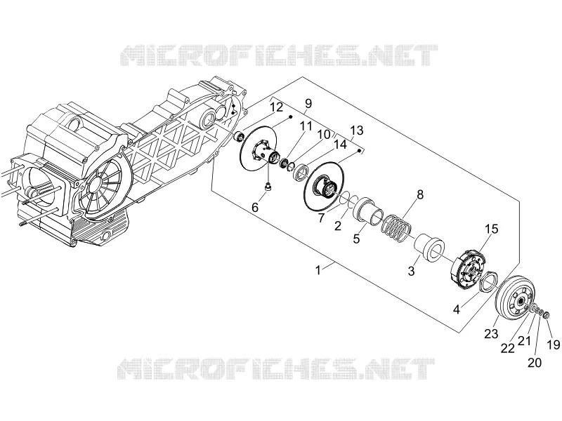 Driven pulley