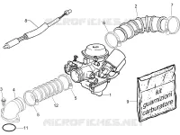 Carburettor, assembly - Union pipe