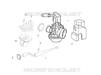 Carburettor, assembly - Union pipe