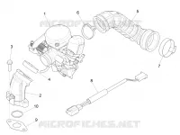 Carburettor, assembly - Union pipe