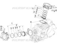 Cylinder-piston-wrist pin unit
