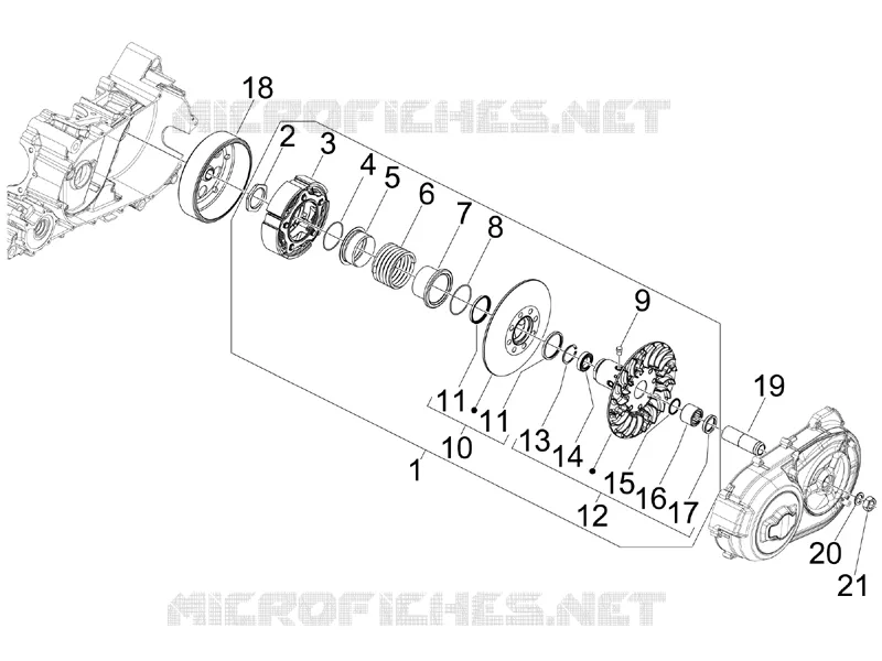 Driven pulley