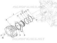 Cylinder-piston-wrist pin unit