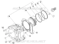 Cylinder-piston-wrist pin unit