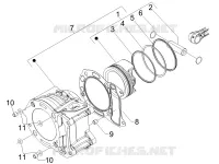 Cylinder-piston-wrist pin unit