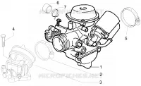 Carburettor, assembly - Union pipe
