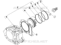 Cylinder-piston-wrist pin unit