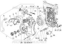 Flywheel magneto cover - Oil filter
