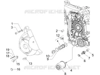Flywheel magneto cover - Oil filter