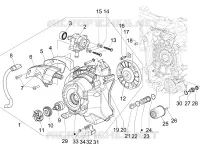 Flywheel magneto cover - Oil filter