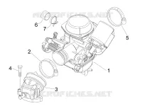 Carburettor, assembly - Union pipe