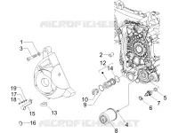 Flywheel magneto cover - Oil filter