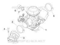 Carburettor, assembly - Union pipe