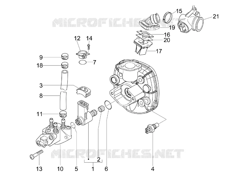 Throttle body - Injector - Union pipe