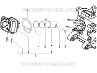 Cylinder-piston-wrist pin unit