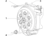 Flywheel magneto cover - Oil filter