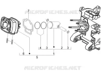 Cylinder-piston-wrist pin unit