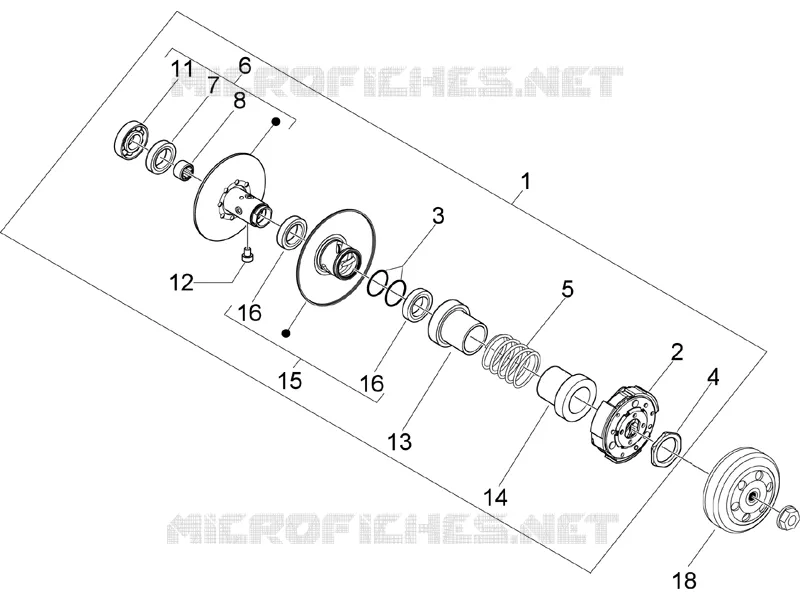 Driven pulley
