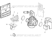 Carburettor, assembly - Union pipe