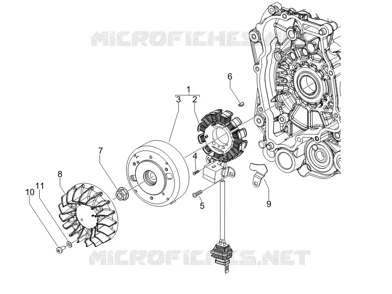 Flywheel magneto