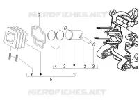 Cylinder-piston-wrist pin unit