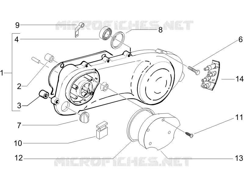 Crankcase cover - Crankcase cooling
