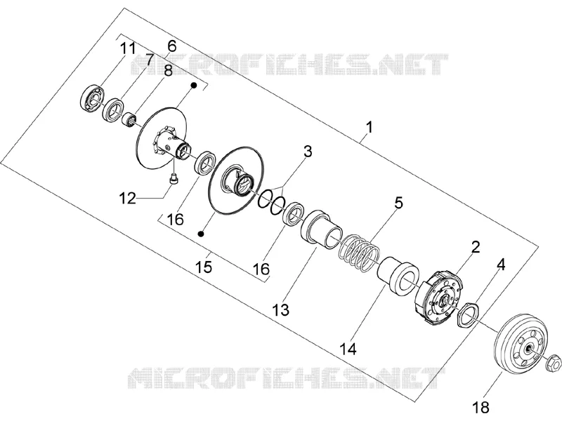 Driven pulley