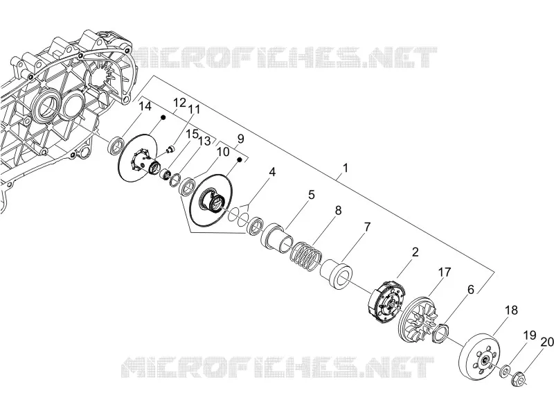 Driven pulley