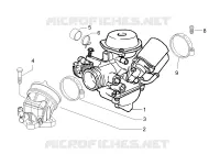 Carburettor, assembly - Union pipe