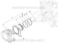 Cylinder-piston-wrist pin unit